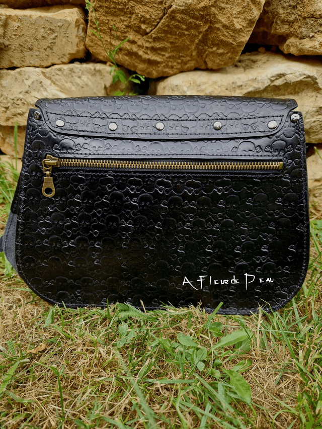Sac en cuir motifs skulls ☠️