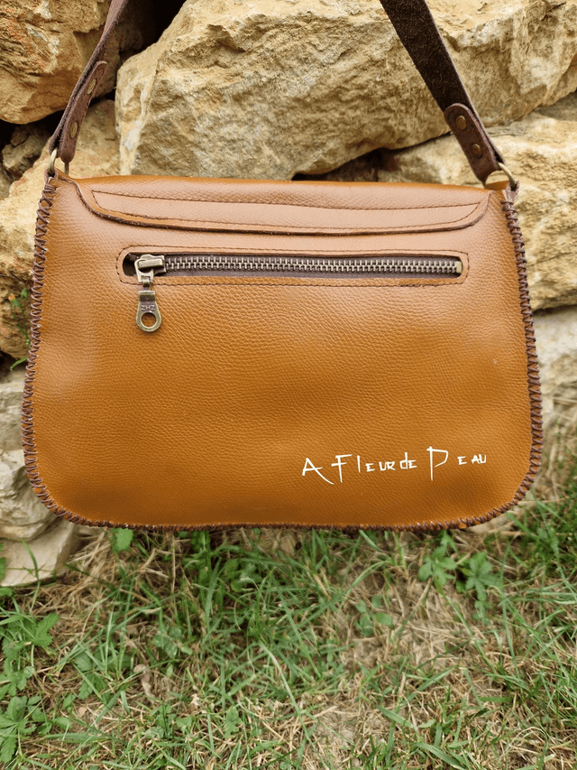 Sac 100% cuir motif léopard 