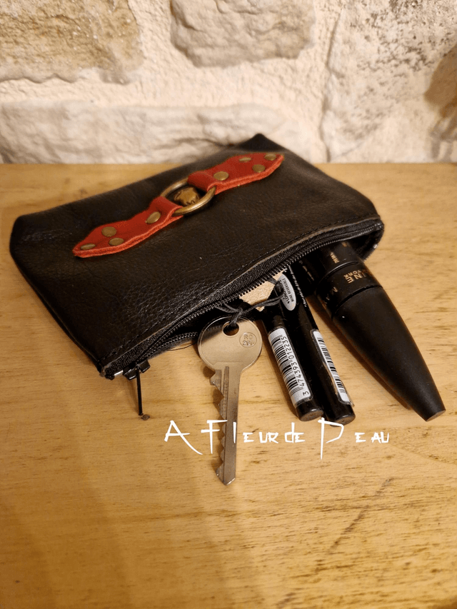 Pochette en cuir