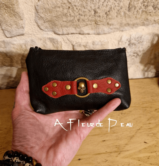 Pochette en cuir