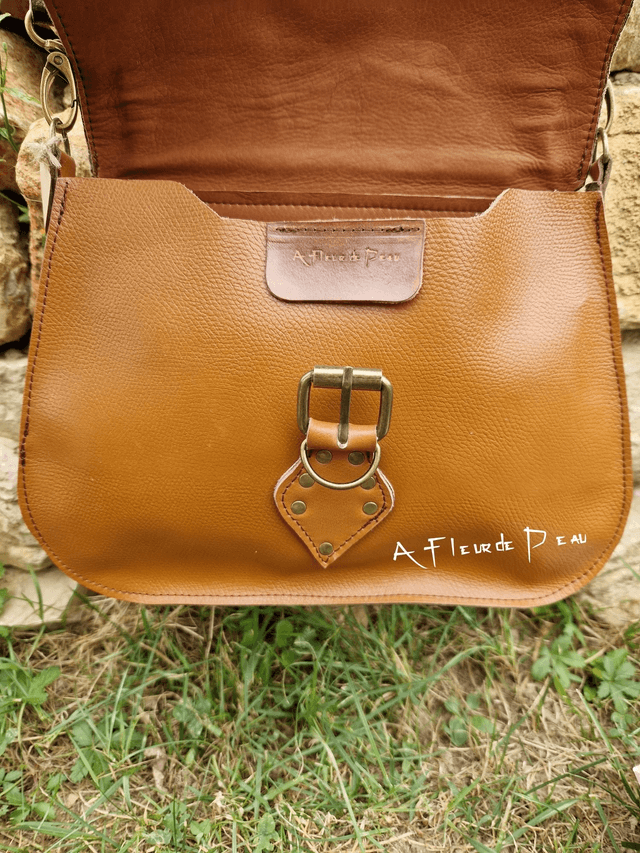Sac 100% cuir motif zèbre.