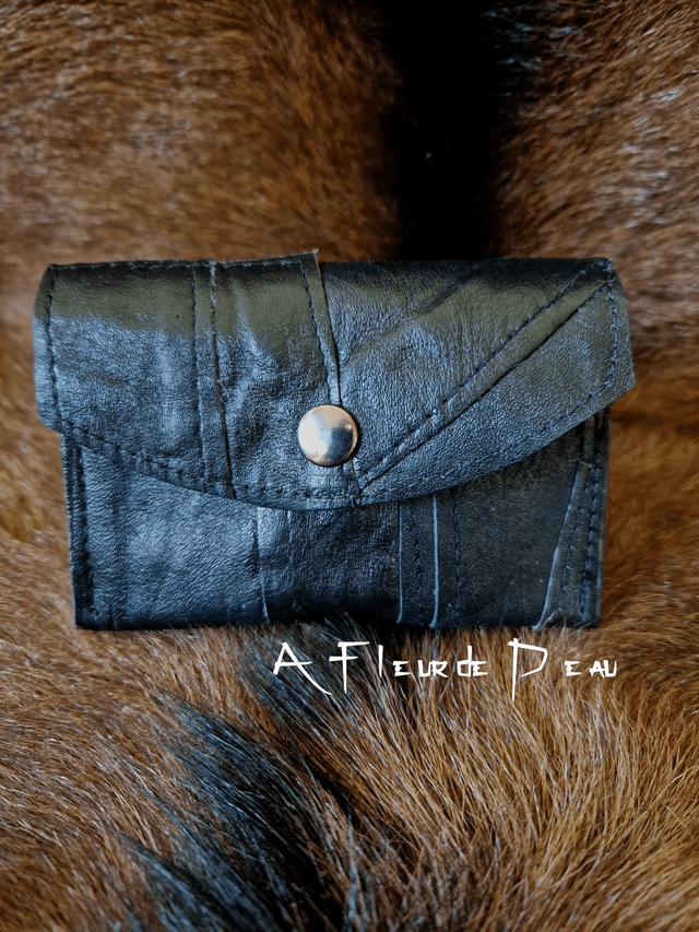 Porte monnaie cuir 3 compartiments